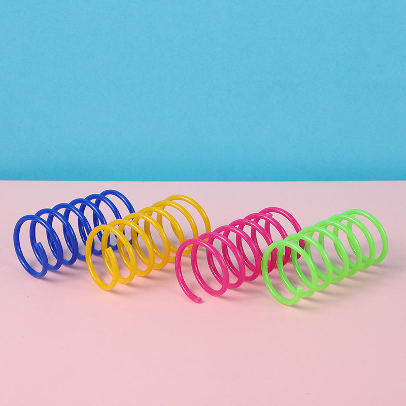 Colorful Cat Spring Toy