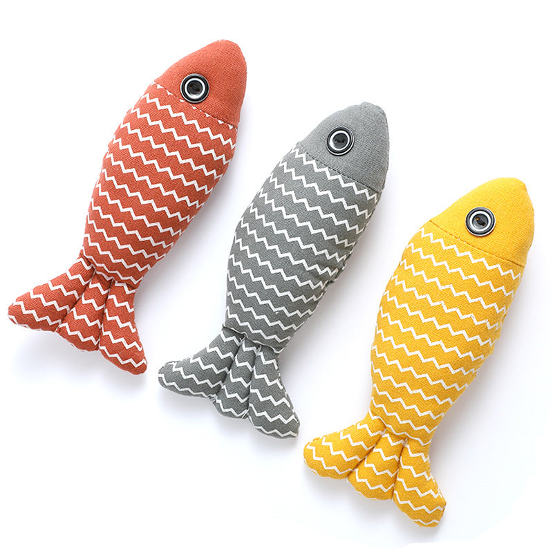 3 Catnip Fish Toys