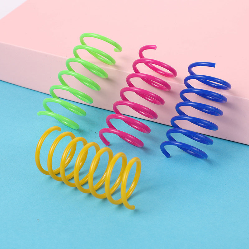 Colorful Cat Spring Toy